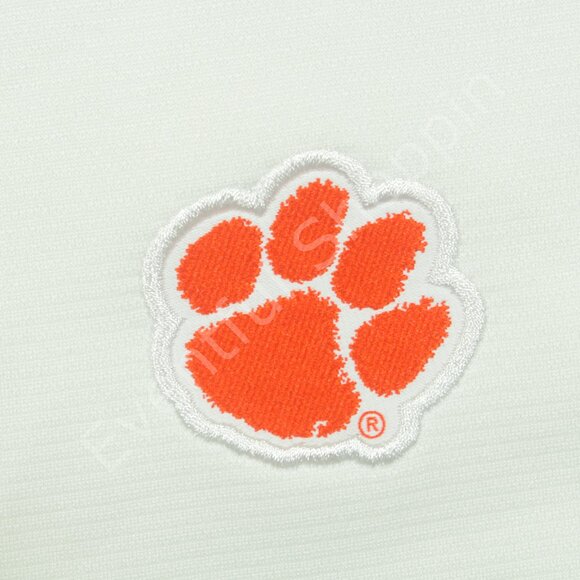 Nike Clemson Tigers Jacket Mens 3XL White Performance On Field Pullover Zip New - Picture 4 of 9